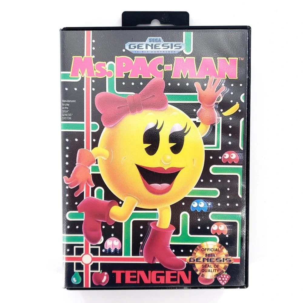 Ms. Pac-Man & Pac-Man 2: The New Adventures Sega Genesis Complete Tested